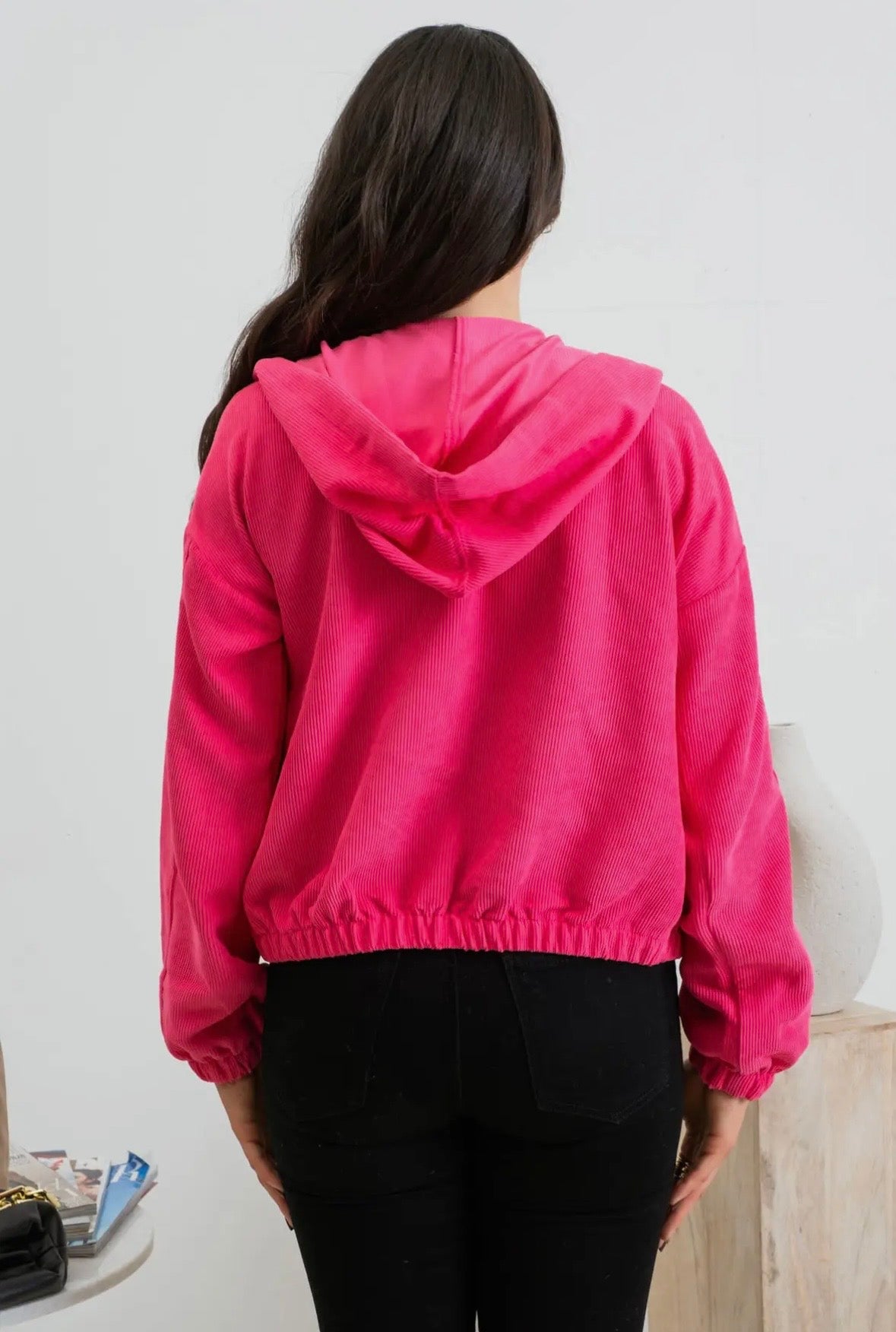 Corduroy Zip Up Jacket