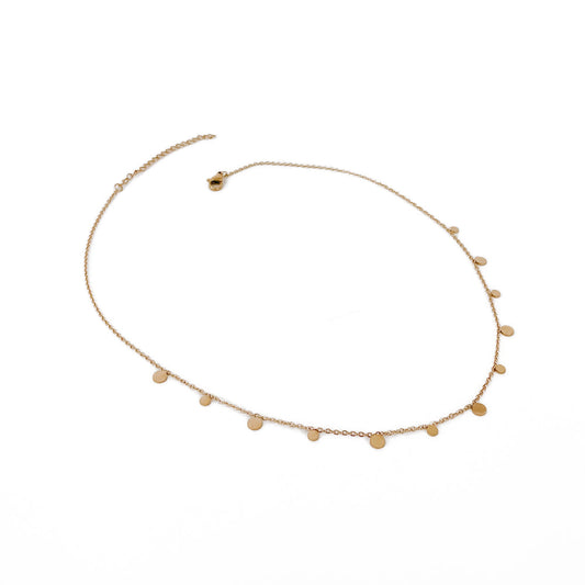 Mini Disc Pendant Necklace