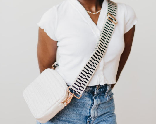 Woven Willow Camera Crossbody Bag