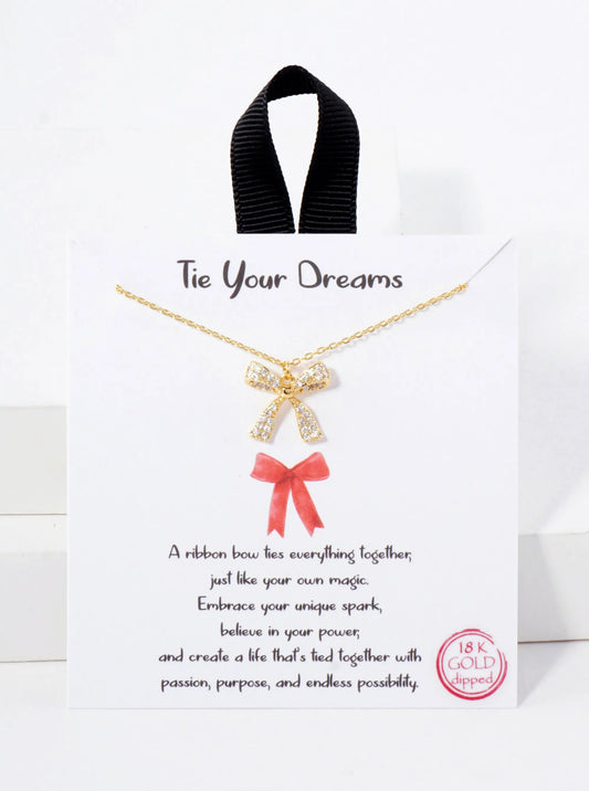 Bow Pendant Necklace