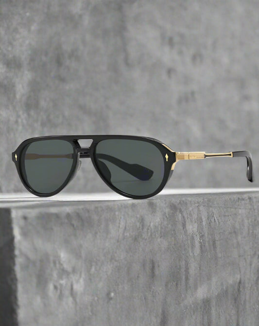 Oliver Black Aviator Sunglasses